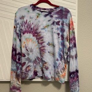 Hallie B(local shop). Oversized tie dye hoodie. Size: S